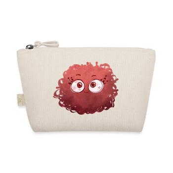 Little Pelota Monster n°1 – red - Organic Pouch - nature - Front