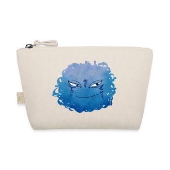 Little Pelota Monster n°9 – blue - Organic Pouch - nature - Front