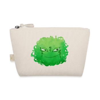 Little Pelota Monster n°9 – green - Organic Pouch - nature - Front
