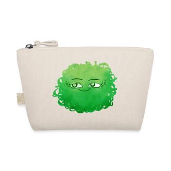 Little Pelota Monster n°4 – green - Organic Pouch - nature - Front