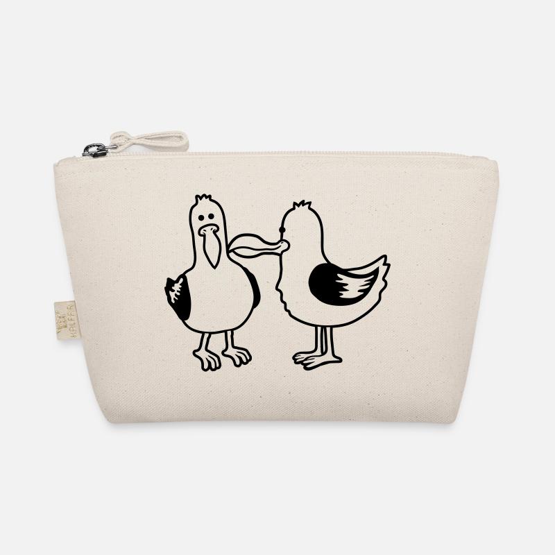 2 funny seagull friends Organic Pouch