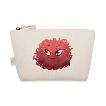 Little Pelota Monster n°2 – red - Organic Pouch - nature - Front
