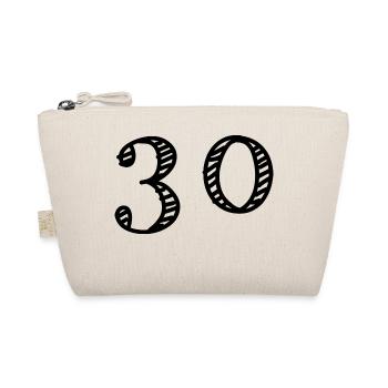 30 ANS. 30e ANNIVERSAIRE. ANNIVERSAIRE 30 ANS. 30 - Trousse biologique - nature - Devant