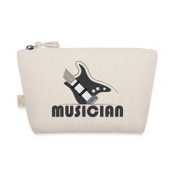 musician Symbol Musiker band e guitar - Bio-Täschchen - Natur - Vorne