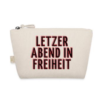 Letzter Abend in Freiheit - Polter Abend Shirt - Bio-Täschchen - Natur - Vorne