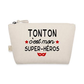 Tonton c est mon super héros - Trousse biologique - nature - Devant