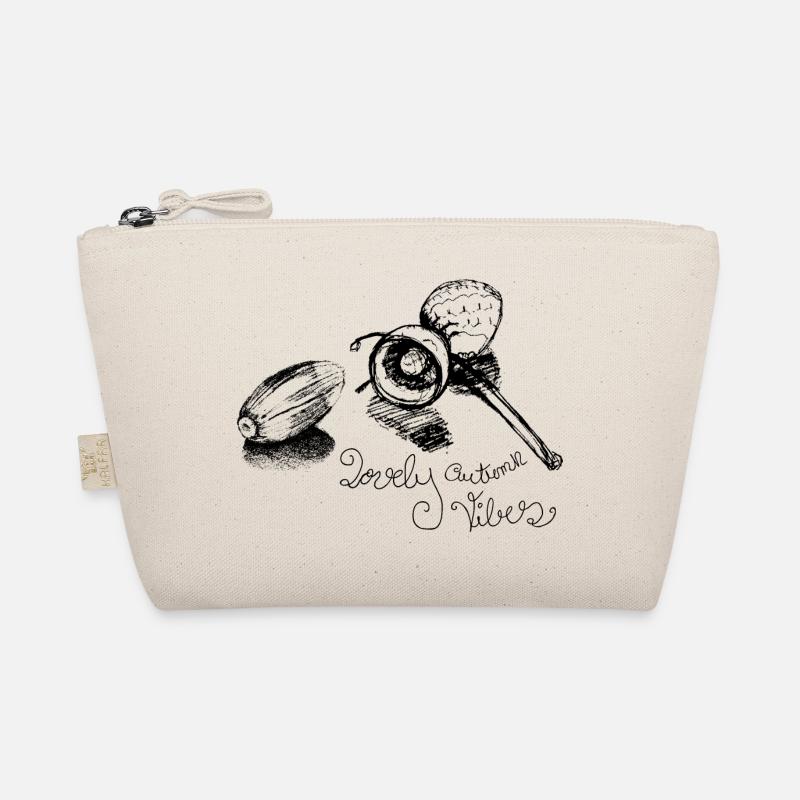 Herbst Eichel süßer Spruch mit lovely vibes Bio-Täschchen