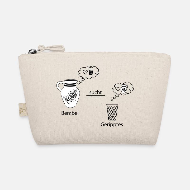Denkblasen Bembel und Geripptes Bio-Täschchen