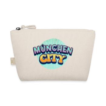 Munich Germany City Font Pop Art Comic - Organic Pouch - nature - Front
