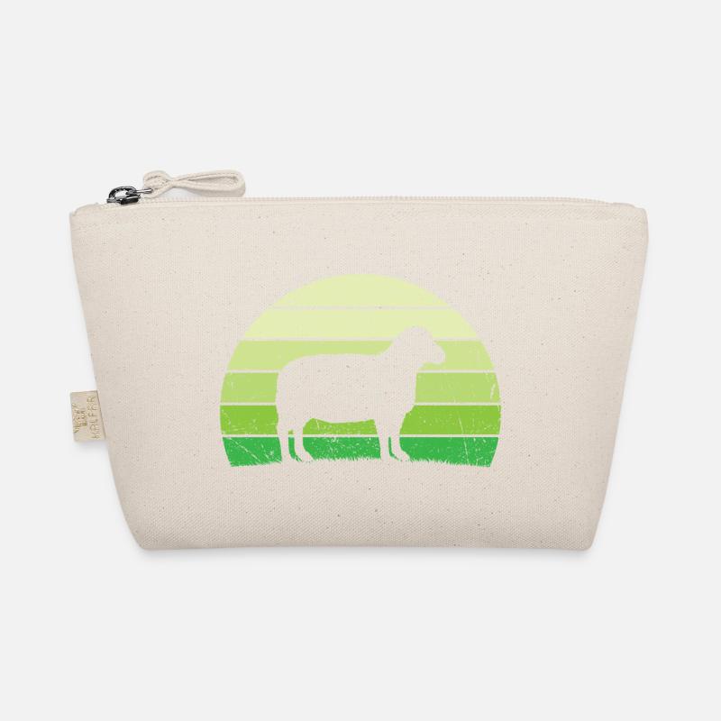 retro sheep t-shirt sheep Organic Pouch