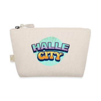 Halle Germany City Font Pop Art Comic - Organic Pouch - nature - Front