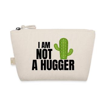I am not a hugger, hug, cactus - Organic Pouch - nature - Front