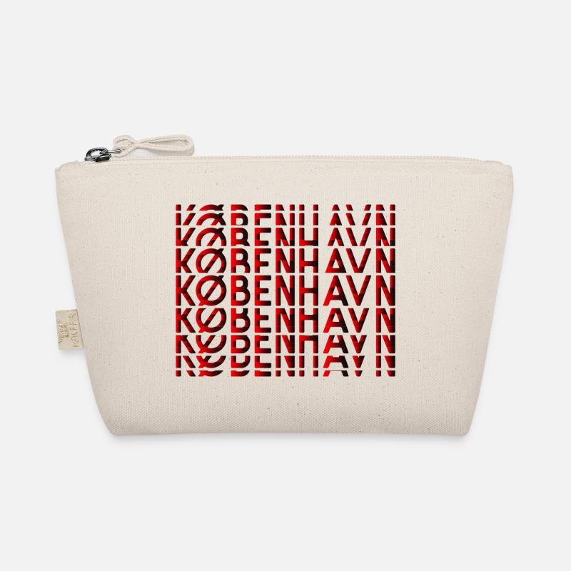 Kopenhagen Neon Typografie Muster Bio-Täschchen