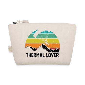 Thermal Lover Paragliding Paraglider Parachute Sky - Bio-Täschchen - Natur - Vorne