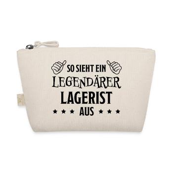Lagerist Spruch Stablerfahrer Logistiker Geschenk - Bio-Täschchen - Natur - Vorne