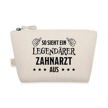 Zahnarzt Lustiger Spruch Job Zahnmedizin Geschenk - Bio-Täschchen - Natur - Vorne
