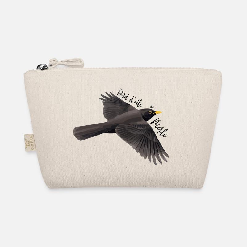 Flügelrand der Amsel - Bio-Täschchen - Natur