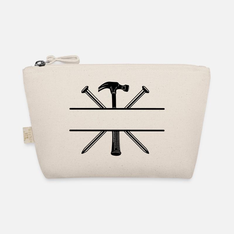 Carpenter Logo Nägel und Hammer Bio-Täschchen