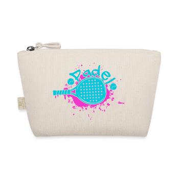 Padel Paddel Schläger Tennis Sport I Geschenk - Bio-Täschchen - Natur - Vorne