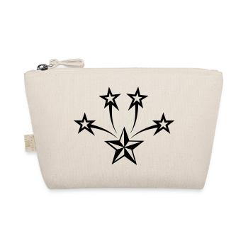 Star with four radiating stars above it - Organic Pouch - nature - Front