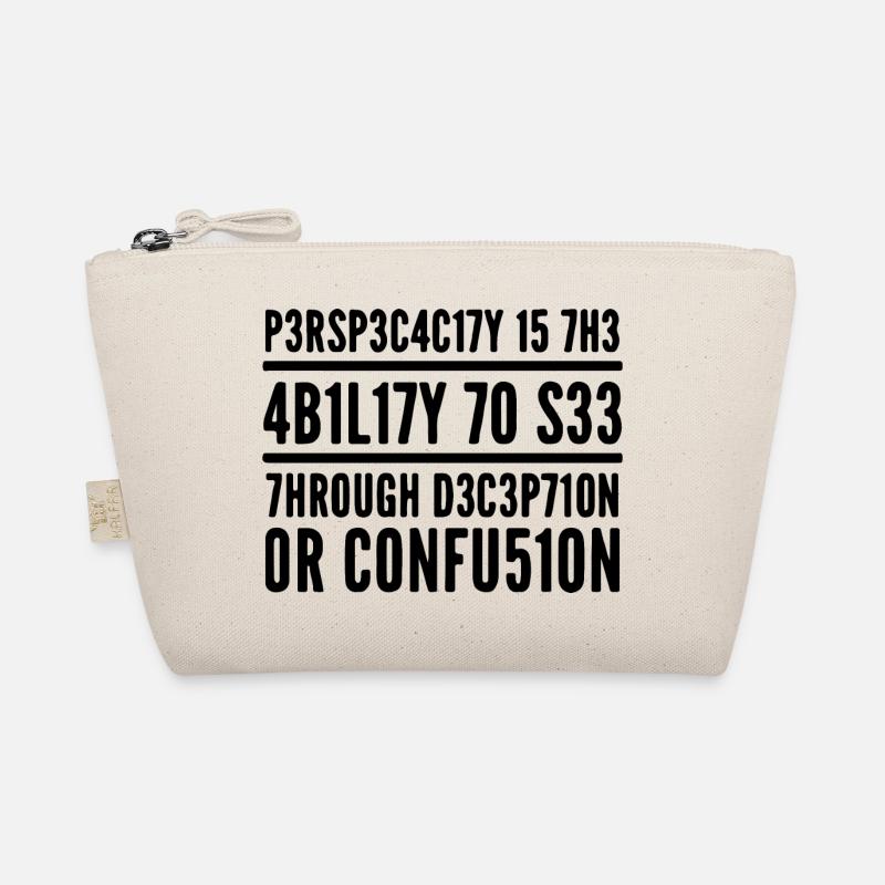 Ingenuity L337 Leetspeak Saying Organic Pouch