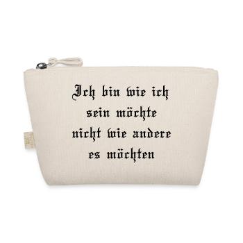 Ich bin wie ich sein möchte - Bio-Täschchen - Natur - Vorne