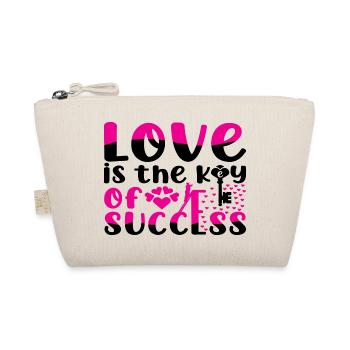 Love is the Key of Success - Organic Pouch - nature - Front