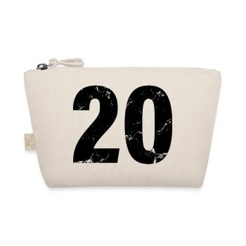 Cool Number 20 - 20 Years Old 20th Birthday Gift - Organic Pouch - nature - Front