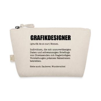 Grafikdesigner-lustige Wörterbuch-Definition - Bio-Täschchen - Natur - Vorne