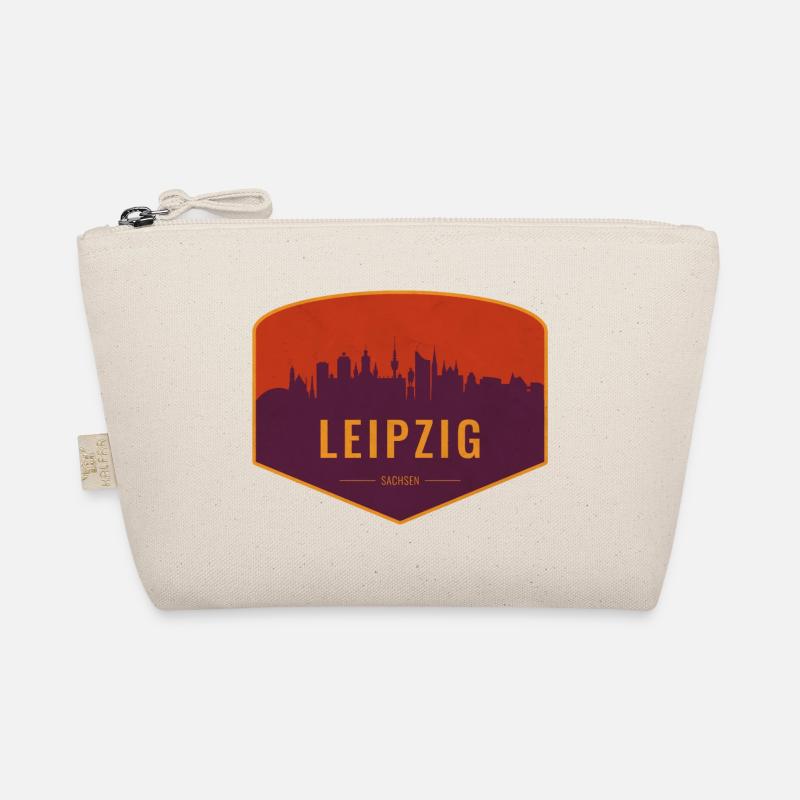 Leipzig Skyline Shield Bio-Täschchen