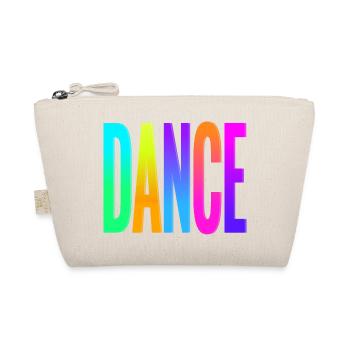 Rainbow Gradient Dance Typography - Organic Pouch - nature - Front
