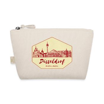 Dusseldorf Skyline Badge - Organic Pouch - nature - Front