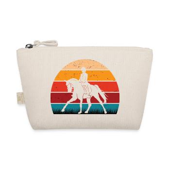 RETRO PFERDEDESIGN I REITEN - Bio-Täschchen - Natur - Vorne