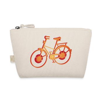 tolles orangefarbenes leuchtendes Fahrrad - Bio-Täschchen - Natur - Vorne