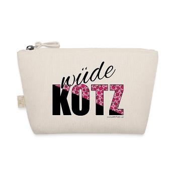 wüde Kotz - wilde Katze, Österreichischer Dialekt - Bio-Täschchen - Natur - Vorne