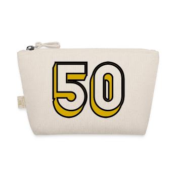 50. BIRTHDAY. HAPPY BIRTHDAY - Organic Pouch - nature - Front