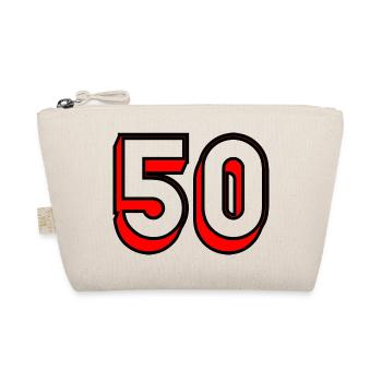50 ANS. 50e ANNIVERSAIRE. ANNIVERSAIRE 50 ANS. 50 - Trousse biologique - nature - Devant