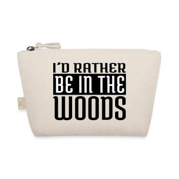 gift idea camping out hiking camping hoodie - Organic Pouch - nature - Front