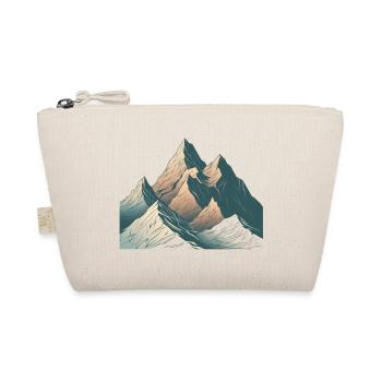 Montagne minimaliste, motif alpin - Trousse biologique - nature - Devant