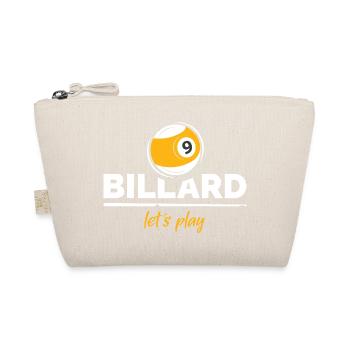 billiards pool 9 que ball Logo Club Team Cup - Organic Pouch - nature - Front