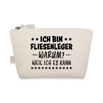 Fliesenleger Lustig Spruch Job Bodenleger Geschenk - Bio-Täschchen - Natur - Vorne