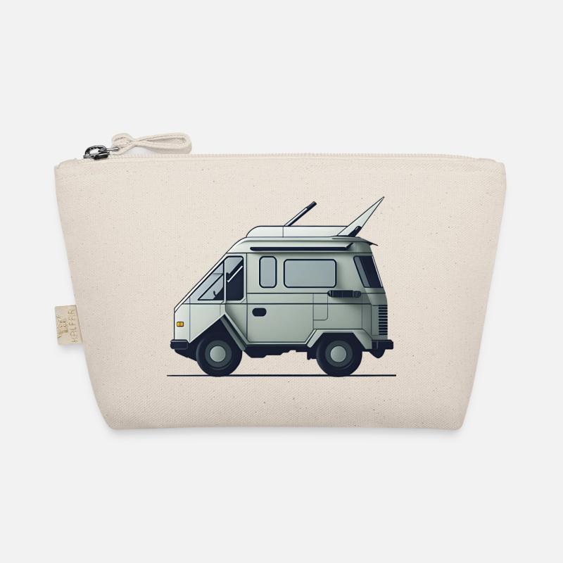 Simple Retro Camper Van Organic Pouch
