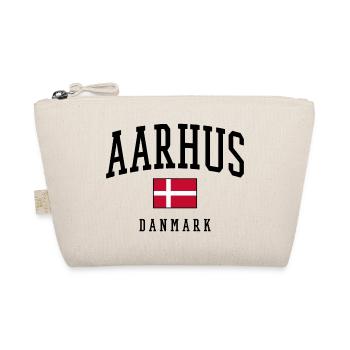 AARHUS DANMARK – Denmark Flag Design - Organic Pouch - nature - Front