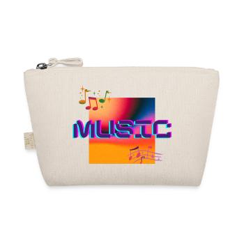 Music Logo (Positive Design) - Organic Pouch - nature - Front