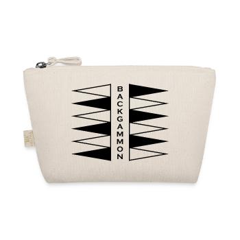 Boardgame Chess Backgammon Game Night - Organic Pouch - nature - Front