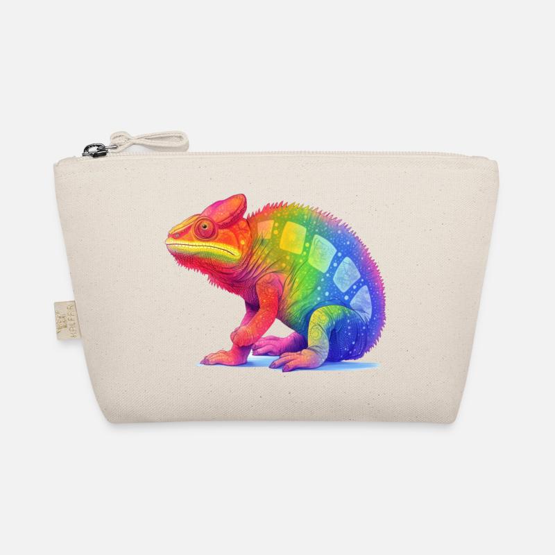 Pride chameleon - Bio-Täschchen - Natur