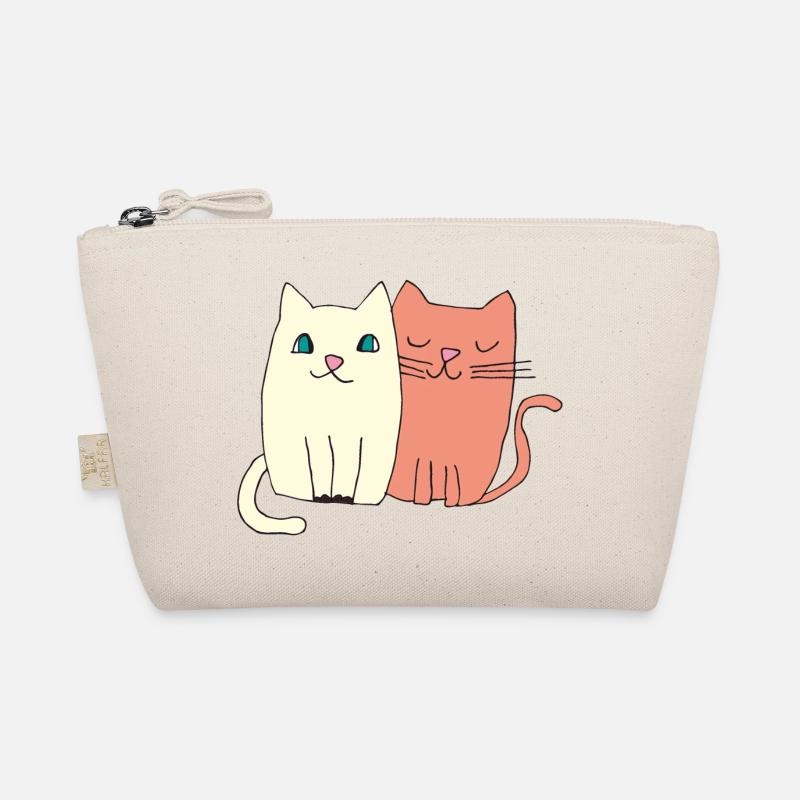 katzen liebe - Bio-Täschchen - Natur