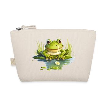 Une drôle de grenouille assise sur le rivage - Trousse biologique - nature - Devant