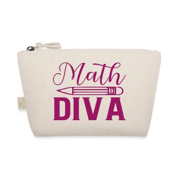 Math Diva, For all divas who love mathematics - Organic Pouch - nature - Front