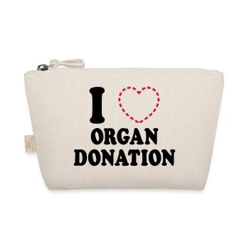 I {MISSING HEART} ORGAN DONATION - Organic Pouch - nature - Front